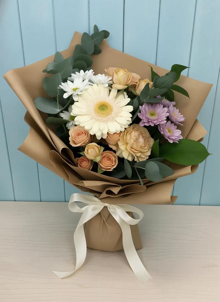 Букет цветов из: Герберы и Хризантемы в Советске Калининградской области