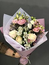 Букет цветов из:  Альстромерии, Розы и Лизиантусы #REPLACE_PRED# Советске Калининградской области