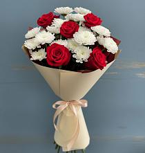 Букет цветов из:  Розы и Хризантемы в Советске Калининградской области