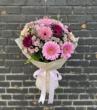 Букет цветов из:  Герберы и Хризантемы #REPLACE_PRED# Советске Калининградской области