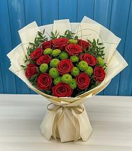 Букет цветов из:  Розы и Хризантемы в Советске Калининградской области