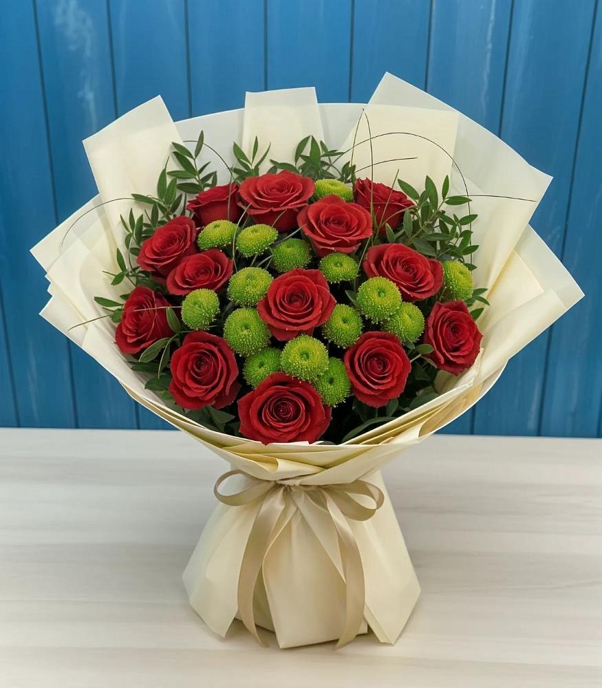 Букет цветов из: Розы и Хризантемы в Советске Калининградской области